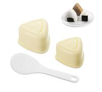 Onigiri Mould, Triangle Sushi Mold with Rice Spoon Rice Ball Maker Mold Three-piece Set, Non-Stick Rice Ball Bento Presses Nigiri Mould for Kitchen DIY Cooking