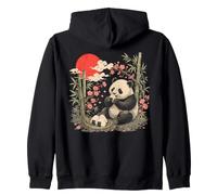 Onigiri Panda Japanese Food Zip Hoodie