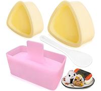 Onigiri Triangle Rice Ball Maker Kit - 3 Pack Sushi Mold for Kids' Lunch Bento, DIY