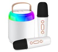 Onihan Karaoke Machine for Kids with 2 Microphones, Portable Kids Karaoke Machines for Girls with LED Party Lights,Girls Toys Birthday Gifts for Kids