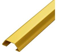 ONIICHI Cable Cover 2 * 1m Cable Trunking,Wall Mounted TV Cable Cover,Network Cable Trunking,Cable Trunking,Stainless Steel Cable Trunking,for Office,Warehouse,Floor-Gold||2#