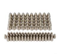 Oniissy 100pcs Plasma Electrode Tip Nozzle 0.5mm Cutter Torch for Air Plasma Cutting, Compatible with CUT-70 CUT-80 CUT-100 CUT-120 Plasma Cutting Machines(1.3mm)