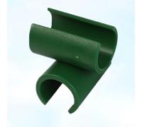 Oniissy 100PCS Rotatable Plant Support Clips for Garden Trellis, 360-Degree Connector for 8mm 16mm 20mm Stakes, Reusable Plastic Plant Ties with Buckle Design, Green(in Diameter 16)