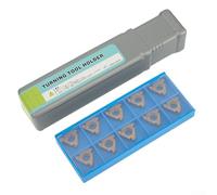 Oniissy 10Pcs 16ER AG60 Threading Insert + SER1212H16 12mm Lathe CNC Cutting Tool Holder, Turning Tool Holder Cemented Carbide 10 Pcs Threading Insert 16ER AG60