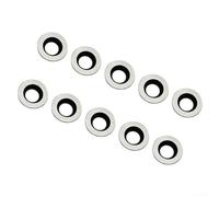 Oniissy 10PCS 8.9mm Round Carbide Inserts Ci5 for Woodturning Tools, Indexable Replacement Cutters Compatible with All Size Hollowers Woodturning Chisels, Durable