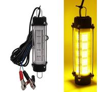 Oniissy 120W/180W High Power Underwater Fishing Light 12V 7M Submersible with IP68 Waterproof and 240 LEDs for Fishing Equipment(yellow 120W)