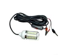 Oniissy 12V-24V IP68 Waterproof Fishing Light with 108 LED 2835 Underwater Lure Fish Finder Lamp for Night Fishing and Outdoor, White/Warm(green light)