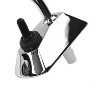 Oniissy 12V Marine Galley Faucet Electric Water Pump Tap with Toggle Switch Zinc-Alloy Base Stainless Steel Spout Degree Rotation for Caravan Boat RV for MOTORHOME