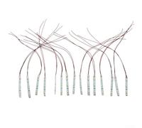 Oniissy 15 Pack Pre-Wired White LED Strip Lights 3528 Flexible 12V-18V AC/DC 120° Illumination for Dollhouse Miniature Railway Building Layout Model Railroad(White Light)