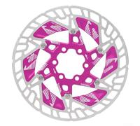 Oniissy 160mm MTB Disc Brake Aluminum Carbon Steel Construction Bike Brake System with Cooling Design 6 Bolt Pattern(Pink)