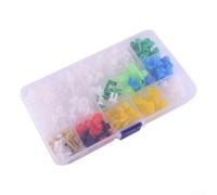 Oniissy 160Pcs Door Lock Rod Clips Retainer Fasteners for GENERAL Trim Clips, Boxed Plastic Door Lock Rod Clip Fasteners Mixed Wire Retainer Plastic Moulding Fasteners for Cars