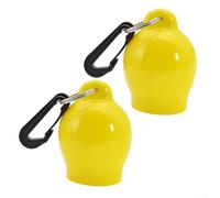 Oniissy 2-Pack Scuba Diving Regulator Mouthpiece Cover with Stainless Steel Clip, PVC Octopus Holder for Hygienic Protection and Secure Storage in Water Sports(Yellow)