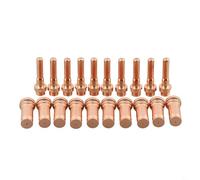 Oniissy 20pcs Plasma Cutting Torch Consumables Set, Includes 10pcs C1368 Electrode and 10pcs C1848 Tip 1.2mm 50-70A, Compatible with Cebora CP90 and CP91 Plasma