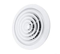 Oniissy 250mm/300mm/310mm White Circular Ceiling Mounted Adjustable Air Ventilation Cover Round Ducting Ceiling Wall Hole ABS Air Vent(300mm)