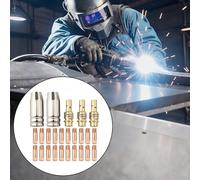 Oniissy 25PCS MIG Welder Tip Nozzle Parts Kit with 20x 0.6mm Tips, 3 Diffusers and 2 Nozzles for Vulcan OmniPro 220, MIGMax 140/215, 63616/63617, 15AK