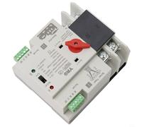 Oniissy 2P 125A Dual Power Automatic Transfer Switch Fit Generator Changeover Switch,Circuit Breaker AC Switching Power Supply Uninterrupted Dual Power Automatic Transfer Switch(2P 125A 220V)