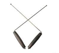 Oniissy 2Pcs Copper Dowsing Rods Set,Copper Rods With Wood Grips,Tools For Paranormal Investigations,Pure 99.9% Copper Divining Rods With Wooden Handles(2pcs)