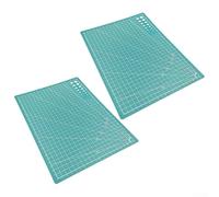 Oniissy 2PCS for A4/A5 Cutting Mat Board Quilting Self Healing Rotary single sided,Craft Cutting Board for DIY Art Work Sewing Cutting, Green(2PCS for A4 green)