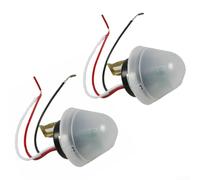 Oniissy 2x 12V Waterproof Photocell Switch Control Sensor with Auto On/Off Function for Outdoor Street Lights, Highways, Gardens and Parks - Compatible with DC/AC 12V