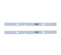 Oniissy 2x LED Light Strip for Rongsheng Refrigerator E349766 MDDZ-162A 1629348 DC12V 2W, Cool White Lighting,LED Light Bar Strip & Cover