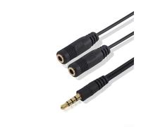 Oniissy 3.5mm Stereo Headphone Y Splitter Cable TPE Male to 2 Dual Female Audio Adapter for Mobile Phone Computer Laptop Tablet Phone