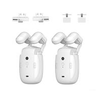 Oniissy 3 in1 Smart Automatic Curtain Opener and Closer, Electric Curtain Opener Motor with Remote Control for Roman rod TU-rails Smart Electric Curtain Motor for Home Office(2pcs)