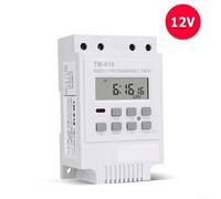 Oniissy 30AMP Weekly Programmable Digital Switch For Relay Timer 220V DIN Rail Mount with 17 On/Off Settings and Backup Memory for Energy Saving Applications(White)