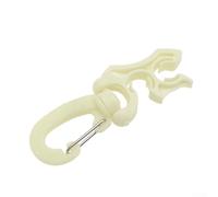 Oniissy 3PCS Dive Hose Clips for BCD Double Hose For - Snorkeling Hose Holder with Snap Hook, 360° Rotatable & Glow in the Dark, Made of 304 Stainless Steel and PP