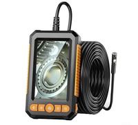 Oniissy 4.3 inch HD 1080P Single Dual Lens Borescope IP67 Sewer Camera with LED Waterproof Snake Camera with Dual Lens for Car Engine Plumbing Inspection(double head-5M)