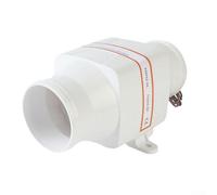 Oniissy 4 Inch Electric In-Line Marine Bilge Blower 12V 270 CFM with Brushless Motor for Boat Engine Ventilation, ABS Housing, 6-Blade Design, Quiet Operation