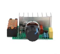 Oniissy 4000W 220V AC SCR Motor Speed Controller Voltage Regulator Module with Dual Capacitor Surge Protection for Industrial Automation and Electric Motors