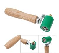 Oniissy 40mm Silicone Seam Hand Welding Roller with Solid Wood Handle, High Temperature Resistant PVC Roofing Seam Roller for Waterproof Membrane and Tarpaulin(Green)