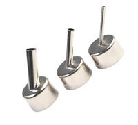 Oniissy 45 Degree Curved Angle Welding Nozzle 3-Piece Set for 858 Series Hot Air Rework Station with Stainless Steel Construction and 3mm/5mm/8mm Inner Diameters
