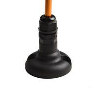 Oniissy 47 Inch Safety Flag Base Kit with Aluminum Alloy Flagpole and Red Nylon Flag for Canoe Boat Dinghy Yacht Rail Mount Marine Accessories