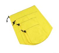 Oniissy 4PCS Drawstring Stuff Sacks Storage Bags for Camping and Hiking - 190D Nylon Waterproof Dustproof Outdoor Gear Organizer with 15L, 8L, 3L, and 1L Capacity in(Yellow)