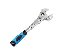 Oniissy 5-in-1 10-Inch Adjustable Wrench with Telescopic Ratchet and 180° Folding Swivel Head, Multifunctional Chrome Steel Spanner for Water, Electrical, and Air(Bagged)