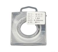 Oniissy 50m Fluorocarbon Leader Line for Sea Fishing Sinking Carbon Fiber Fishing Line 1.81-3.63kg Breaking Strength 0.10-0.24mm Diameter Silver, 100g(1.5#For)