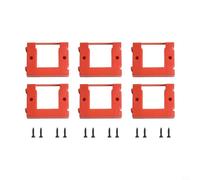 Oniissy 6 pcs Battery Holder Wall Mount Battery Dock Holder, for Einhell Power X-Change, ABS Battery Organizer Shelf Bracket Construction Site Workshop Storage System