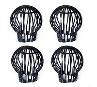 Oniissy 6 X Down Pipe Filter Leaf Debris Dirt Protecter Outdoor Drain Cover Gutter Block, Flexible Leaf Debris Dirt Protecter for Down Pipes Maintain a Clear Flow (4PCS)