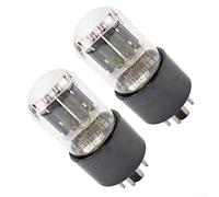 Oniissy 6H9C Vacuum Tube Pair for Audio Amplifiers, Glass Electron Tube Replacement Compatible with 6SL7 and 6N9P Models, Warm Natural Tone for Hi-Fi Sound Systems,