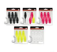 Oniissy 6pcs 10cm Swimbait for Crankbaits Fishing, Long Tailed Fake Tadpole Soft Lure with Sinking and Floating Wobblers, Compatible with Various Fish Species,(mixed colors)