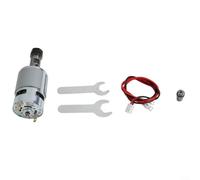 Oniissy 775 Spindle Motor DC 12V-24V 20000RPM Electric Motor with Ball Bearing Chuck and Wrench for for CNC Engraver Mini Tool 100W 1.5Nm Torque Silver