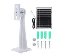 Oniissy 8W 5V Monocrystalline Solar Panel with 3-Meter Cable for Ring Video Doorbell 4/3/Plus/2 and Outdoor Security Cameras, Weather-Resistant Design for Home Garden Systems(Black)