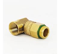 Oniissy 90 Degree Copper Garden Sprayer Connector for Agricultural Spray Equipment, 22x1.5 and 1/2 Inch Sizes, Compatible with Plunger and Hose Systems(22 * 1.5)