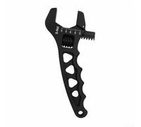 Oniissy Adjustable Aluminium Wrench 3AN-16AN Fittings Multi-Purpose Hand Tool with Ergonomic Grip 175mm Lightweight Construction for Hose Fitting Applications(Black)