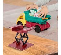 Oniissy Adjustable Aluminum RC Car Work Stand for 1/8 1/10 1/12 1/16 Scale Crawler Truck Buggy - Height Adjustable 2.36-5.51 Inches with Non-Slip Pad and Measurement(Red)