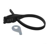 Oniissy Adjustable Cable Lock with Combination Code, Portable Anti-Theft Lock for Bike, Helmet, Electric Vehicle and Skateboard, Zinc Alloy & Stainless Steel(Bear)(Long)