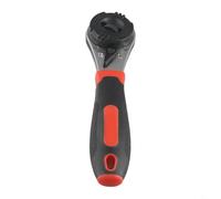 Oniissy Adjustable Ratchet Wrench 6-22mm Metric Quick Release Combination Spanner, Chrome Finish, Ergonomic Red Black Handle, Heat Treated Steel Hand Tool for Auto