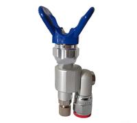 Oniissy Airless Paint Sprayer Valve 287030 with 25cm Extension Rod, Metal 7/8" Thread Swivel Joint Shutoff, Anti-Spit Locking Nozzle for High Pressure Airless Spray(B)