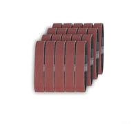 Oniissy Aluminium Alloy Sanding Block Holder with Hand Grip for Woodworking Crafts Leather Carving Manual Belt Sanders 150x25x35mm Ergonomic Design Red Black(20pcs Grit 600)